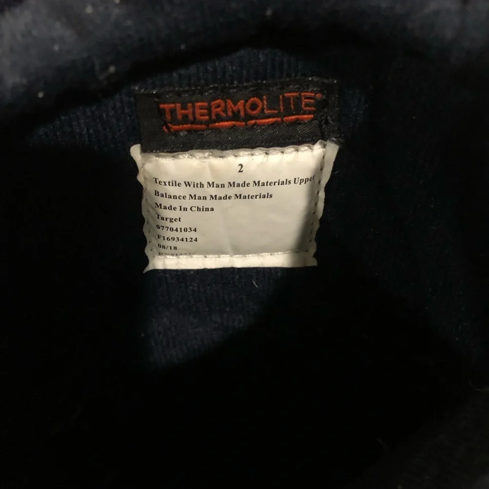 Target Thermolite Blue Youth Snow Boots Size 2